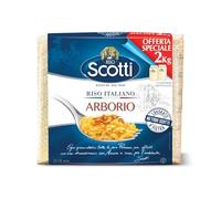 Riso Scotti Riso Arborio, Italiano, Sottovuoto, Lavorato a Pietra, 2 kg