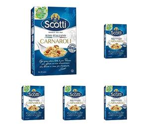 Riso Scotti - Riso Carnaroli - Riso per Risotti Superfino Pronto in 16' - 1 kg (Confezione da 5)