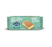 Riso Scotti Si con Riso - Merendine con Farina di Riso - Senza Lattosio, Senza Olio di Palma - 8 Monoporzioni da 25g