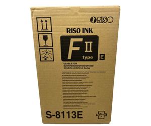 RISOGRAPH S-8113E INCHIOSTRO ORIGINALE NERO S-F-TYPE/Z-TYPE/EZ-TYPE 1.000ML X 2