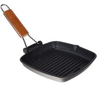 Risol Bistecchiera Antiaderente gratella Manico Pieghevole 20x20 Pentole Cucina