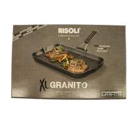 Risoli Bistecchiera 43x26 cm Granito Corpo in alluminio Antiaderente 0090GRL3HS