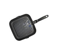 Risoli Bistecchiera BLACKplus® Alluminio PRESSOFUSO Antiaderente El Diamant Ultra Resistente FRYPAN Made Italy cm 26x26Â