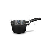 Risoli Casseruola 1 Manico BLACKplus® Alluminio PRESSOFUSO Antiaderente El Diamant Ultra Resistente FRYPAN Made Italy Cm 16