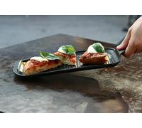 RISOLI' GRIGLIA 32x16 PIASTRA RIGATA ALLUMINIO PRESSOFUSO FINGER GRILL PRO 22026