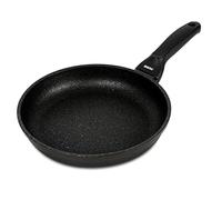 Risoli Padella BLACKplus® Alluminio PRESSOFUSO Antiaderente El Diamant Ultra Resistente FRYPAN Made Italy (28 CM)
