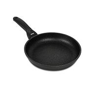 Risoli Padella BLACKplus® Alluminio PRESSOFUSO Antiaderente El Diamant Ultra Resistente FRYPAN Made Italy (24 CM)