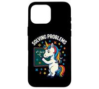 Risolvere i problemi Matematica Unicorn Graphic Custodia per iPhone 16 Pro Max