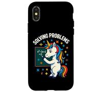 Risolvere i problemi Matematica Unicorn Graphic Custodia per iPhone X/XS