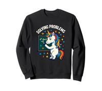 Risolvere i Problemi Matematica Unicorn Graphic Felpa