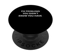 Risolvi i problemi che non sapevi Funny Programmer IT PopSockets PopGrip Adesivo