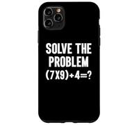 Risolvi il problema 67 Sei sette divertente scuola di insegnante di matematica Custodia per iPhone 11 Pro Max