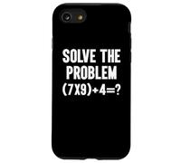 Risolvi il problema 67 Sei sette divertente scuola di insegnante di matematica Custodia per iPhone SE (2020) / 7/8