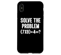 Risolvi il problema 67 Sei sette divertente scuola di insegnante di matematica Custodia per iPhone XS Max