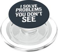 Risolvo i problemi che non vedi Dichiarazione Umorismo PopSockets PopGrip per MagSafe