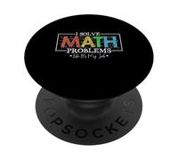 Risolvo problemi di matematica come se fosse il mio lavoro divertente per tornare a scuola PopSockets PopGrip Adesivo
