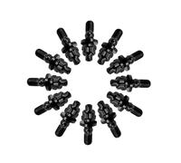 RISON-Titanium 12 Set Bulloni per Collettore di Scarico in Titanio M8 M10, Kit di Prigionieri Filettati con Dado del Sistema di Scarico, Sostituzione Perni e Dadi Flangiati Viti Collettore per Auto