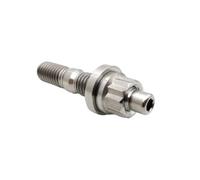 RISON-Titanium 12 Set Bulloni per Collettore di Scarico in Titanio M8 M10, Kit di Prigionieri Filettati con Dado del Sistema di Scarico, Sostituzione Perni e Dadi Flangiati Viti Collettore per Auto