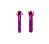 RISON-Titanium 2 viti in titanio per attacco manubrio della bicicletta, M4 | Viti coniche per albero della bicicletta, viti a esagono incassato, bullone per bicicletta da corsa, mountain bike, corsa
