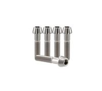 RISON-Titanium Bici Stelo Bulloni in Titanio M6x1.0x40mm, 5pcs Viti per Attacco Manubrio Bicicletta, Vite a Testa Conica Viti Fisse per Stelo Bici, Vite di Fermo Vite per Gambo per MTB/Bici da Strada