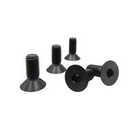 RISON-Titanium Bulloni a Testa Svasata in Titanio GR5 M3x0.5x8mm, Viti a Testa Piatta con Esagono Incassato, Viti a Testa Brugola Bullone Meccanico Viti Filettate per Bicicletta, MTB, 5 Pezzi