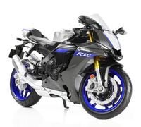 Risopen 1/12 1000R Mini metallo Die-Cast Moto Modello Giocattolo Nero Sport Moto Modello Collezione Regalo Uomini Bambini Ragazzi (YZF-R1M)