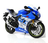 Risopen 1/12 compatibile per Suzuki 1000R Modello di moto giocattolo Mini metallo pressofuso Modello di moto blu Modello di sportiva da corsa di raccolta regalo uomini bambini ragazzi
