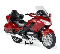 Risopen 1:12 Modellino di moto giocattolo compatibile per Honda Glodwing metallo pressofuso con modello di moto nessun assemblaggio richiesto mini regalo pronto per adulti (rosso)