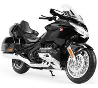 Risopen 1:12 Modello di moto compatibile per Honda Glodwing Lega Diecast Moto Modello Giocattolo Mini Moto Regalo (nero)