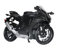 Risopen 1:12 Modello di moto compatibile per Yamaha YZF-R1 1000R lega Diecast moto modello giocattolo mini moto regalo (nero)