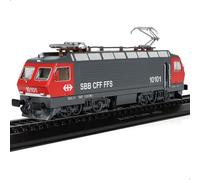 Risopen 1:87 Scala 1982 Re 4/4 IV Nr. 10101 Set di modelli di treno classico elettrico vintage invecchiato treno modello set statico finito treno modello collezione regalo per bambino adulto (nessun