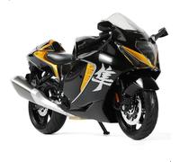 Risopen Giocattolo moto per bambini 1:12, in lega mini modello di motociclette compatibile con Suzuki Hayabusa moto in miniatura replica regali di compleanno per i fan del modello di moto -nero