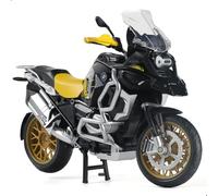 Risopen Modellino di moto in scala 1:12 Compatibile per BMW R1250 GS in plastica con modello di moto pressofuso nessun montaggio richiesto Moto Mini finito Motorrad per adulti bambino ragazzo (nero)