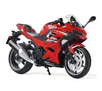 Risopen Modellino di moto in scala 1:12 Compatibile per Kawasaki Ninja 400 in plastica con modello di moto pressofuso, nessun montaggio richiesto, mini motorrad finito per adulti e bambini (rosso)