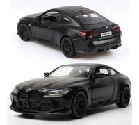 Risopen Modello auto giocattolo compatibile per BMW M4 CSL 1:36 metallo pressofuso auto ritirata giocattolo classico vintage nero collezione di veicoli regalo per bambini