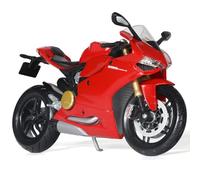 Risopen Modello moto giocattolo 1:12 compatibile per Ducati 1199 Panigale | Serbatoio metallo e plastica lunghezza 7.1in peso 0.4lb adatto per figure 5-7in suono e luce sospensione posteriore a molla