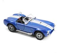 Risopen Scala 1/24 compatibile per Shelby Cobra 427 S/C Modello di auto giocattolo di veicolo classico vintage da corsa modello auto giocattolo blu statico finito modello
