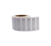 Risorsa bianca adesiva passiva della carta patinata del rotolo 73x21mm | UHF - Etichette adesive passive, 73 x 21 mm, rotolo bianco con chip di sola lettura per il monitoraggio delle risorse