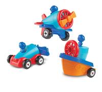 Risorse di apprendimento 1-2-3 Costruiscilo! Auto-Aereo-Barca