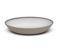 Risottiera, ovale da portata in Melamina Renna Bianca 33x23xh6,5 cm certificato per l'uso alimentare colore bianco sabbia bianco