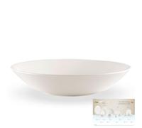 Risottiera Piatto Pasta da Portata Rotondo da portata in porcellana SKANDIA cm 31 lavabile in lavastoviglie porcellana Di Limoges Bianco Freddo bianco