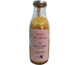 RISOTTO allo ZAFFERANO Pronto in BOTTIGLIA alla MILANESE 400gr RISO CARNAROLI
