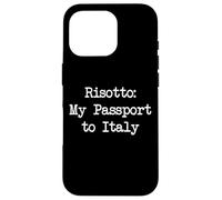 Risotto My Passport to Italy Divertente Risotto Minimalista Custodia per iPhone 16 Pro