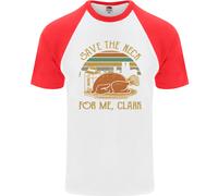 Risparmia il Collo For Me Clark Natale Film DA UOMO S/S Baseball T-Shirt