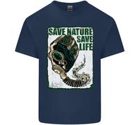 Risparmia Natura Ambiente Climate Change Life Uomo Cotone T-Shirt