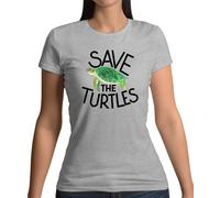 Risparmia The Turtles - T-Shirt - Eco Terra Planet Mare Oceano Animale Pianeti