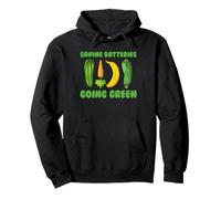 Risparmio batterie Going Green Naughty Donne Volgare Felpa con Cappuccio