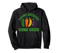 Risparmio di batterie Going Green Divertente Inappropriato Umorismo Donne Felpa con Cappuccio
