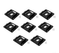 Risparmio di spazio per il supporto della batteria per Bosch 14.4V a 36V | Adatto a modelli da 14,4 V, 18 V, 36 V, finitura in plastica nera, design a parete, include viti, compatto 108 x 95 mm