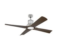 Risparmio Energetico Ventilatore Con LED Luce e Telecomando Winche Cromo 130 CM [EEK: E]